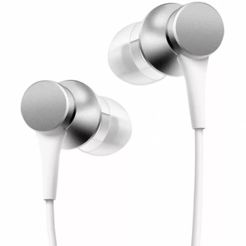 Auriculares Xiaomi Mi In-Ear Basic con conexión de 3,5 mm plateado, blanco