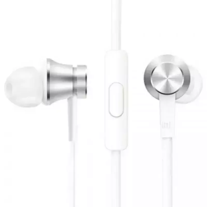 Auriculares Xiaomi Mi In-Ear Basic con conexión de 3,5 mm plateado, blanco