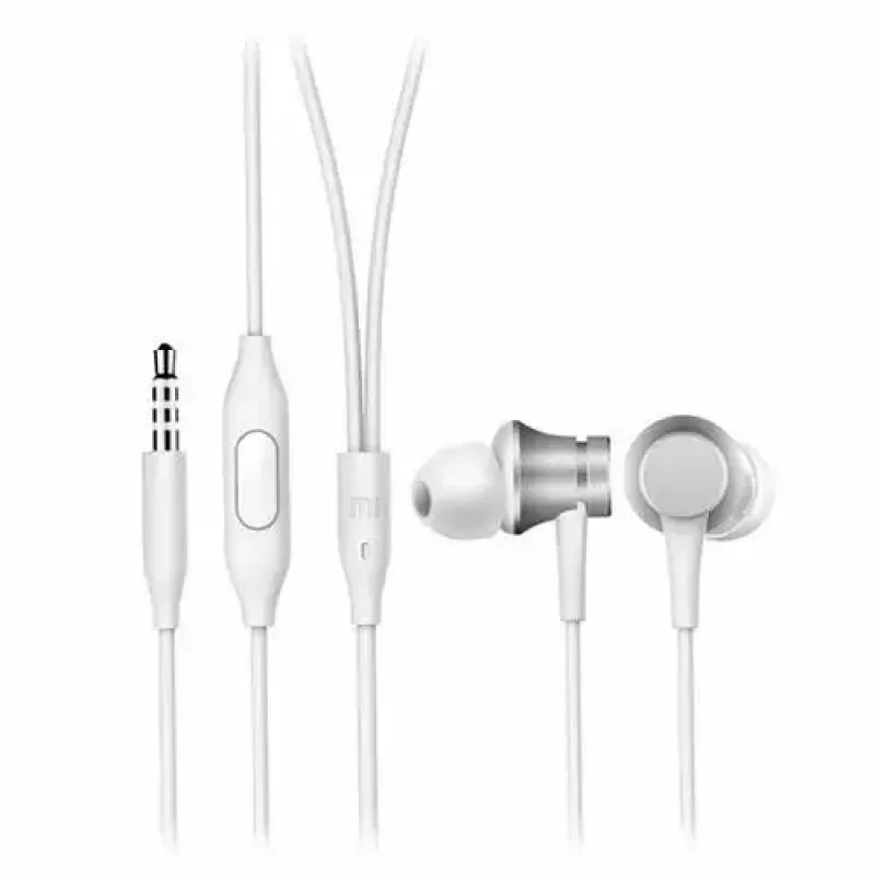 Auriculares Xiaomi Mi In-Ear Basic con conexión de 3,5 mm plateado, blanco