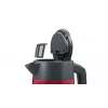 Hervidor de agua Bosch TWK4P434 — 1,7 L, 2400 W, Negro/Rojo