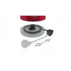 Hervidor de agua Bosch TWK4P434 — 1,7 L, 2400 W, Negro/Rojo