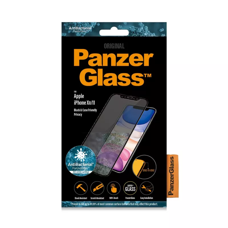 PanzerGlass ® Protector de pantalla de privacidad iPhone 11 | XR | Edge-to-Edge