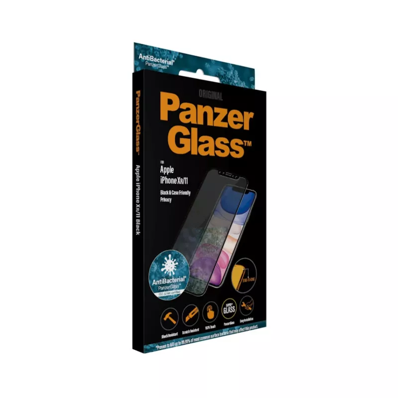 PanzerGlass ® Protector de pantalla de privacidad iPhone 11 | XR | Edge-to-Edge