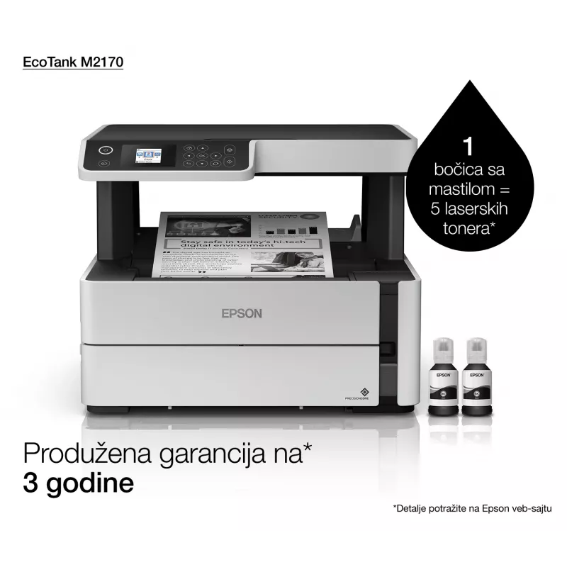 Epson EcoTank M2170 Inyección de tinta A4 1200 x 2400 DPI 39 ppm Wi-Fi