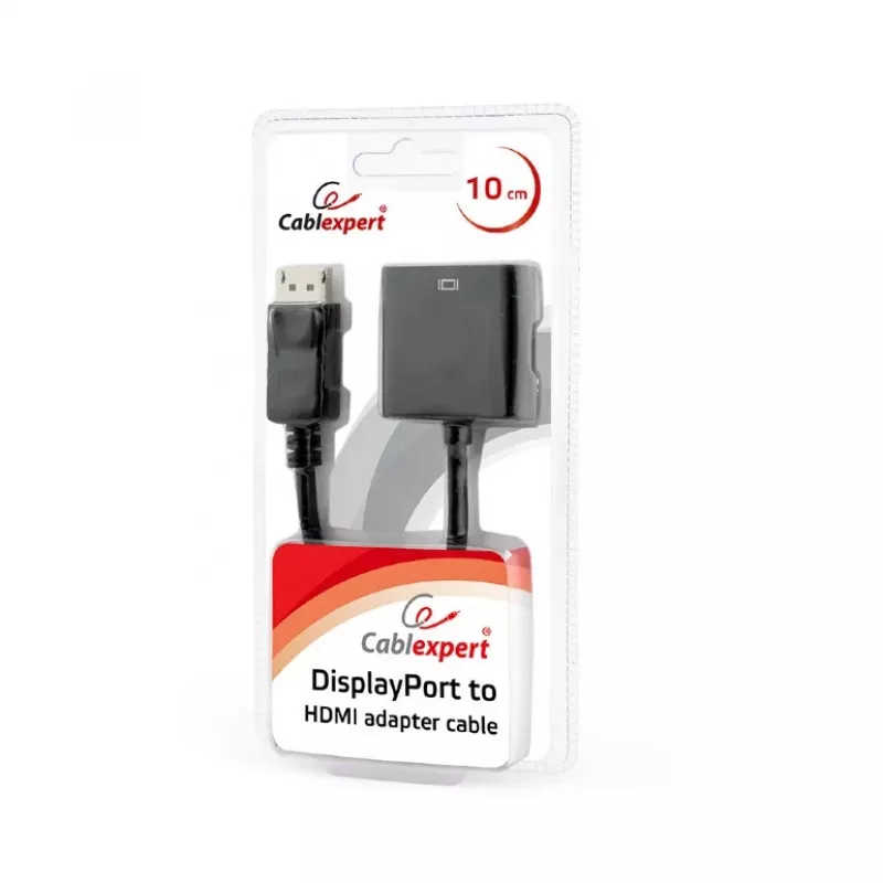 GEMBIRD Cable adaptador DisplayPort a HDMI - Negro, Blíster