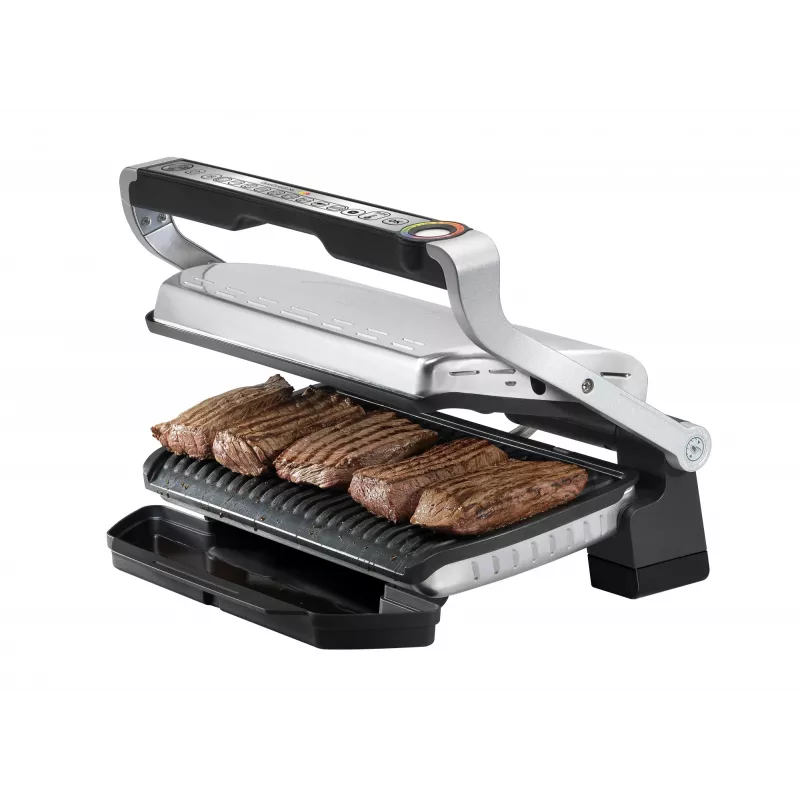 Tefal OptiGrill+ XL GC724D grill de contacto, 2000 W, 9 programas, 800 cm², negro/metálico