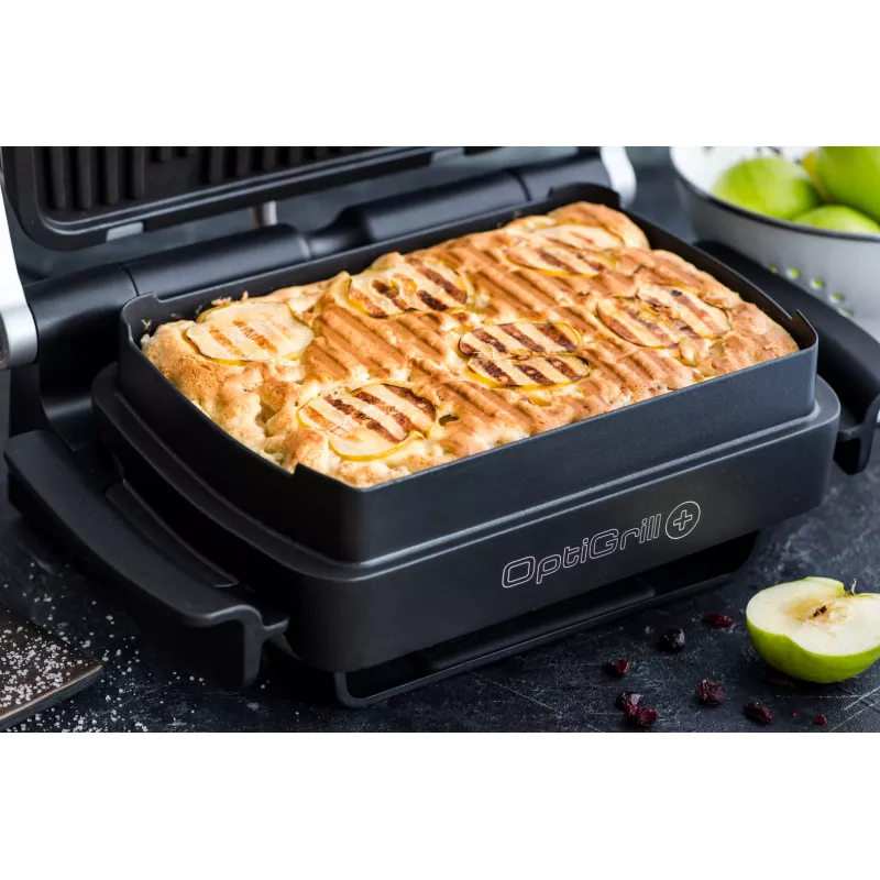 Tefal OptiGrill+ XL GC724D grill de contacto, 2000 W, 9 programas, 800 cm², negro/metálico