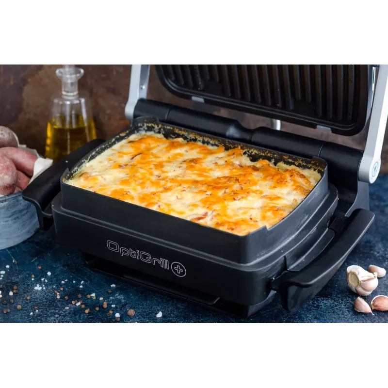 Tefal OptiGrill+ XL GC724D grill de contacto, 2000 W, 9 programas, 800 cm², negro/metálico