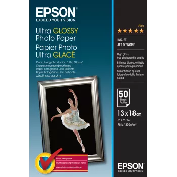 Papel fotográfico Ultra Glossy Epson - 13x18cm - 50 hojas