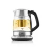 Hervidor de agua ETA ETA915390000 — 1,5 l, 2200 W, acero inoxidable y cristal transparente, negro