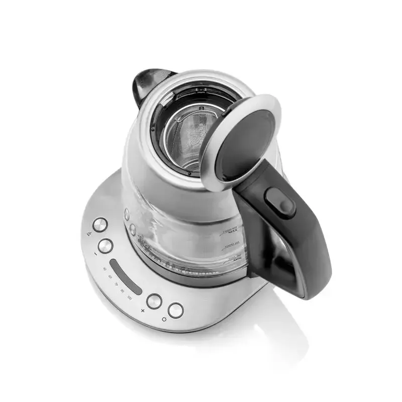 Hervidor de agua ETA ETA915390000 — 1,5 l, 2200 W, acero inoxidable y cristal transparente, negro