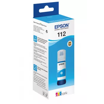 Botella de tinta Epson 112 EcoTank cian pigmentado