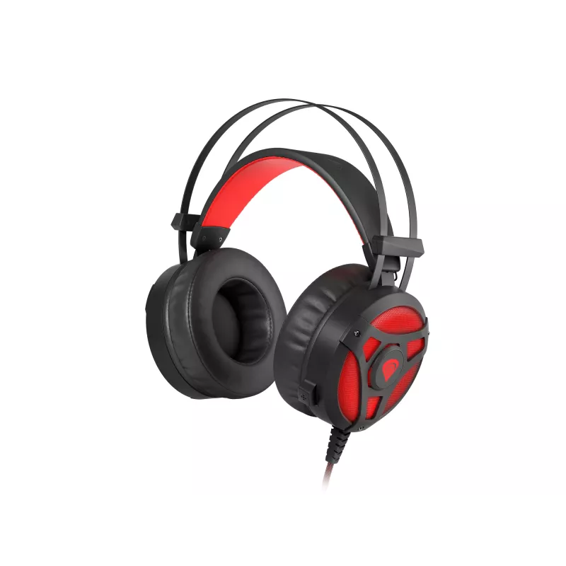 GENESIS Neon 360 auriculares gaming con cable y diadema negro, rojo