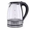 Hervidor de agua eléctrico Camry CR 1290 — carcasa de cristal, capacidad 1,7 l, 2000 W, temperatura ajustable, indicador de nivel de agua