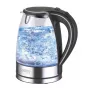 Hervidor de agua eléctrico Camry CR 1290 — carcasa de cristal, capacidad 1,7 l, 2000 W, temperatura ajustable, indicador de nivel de agua