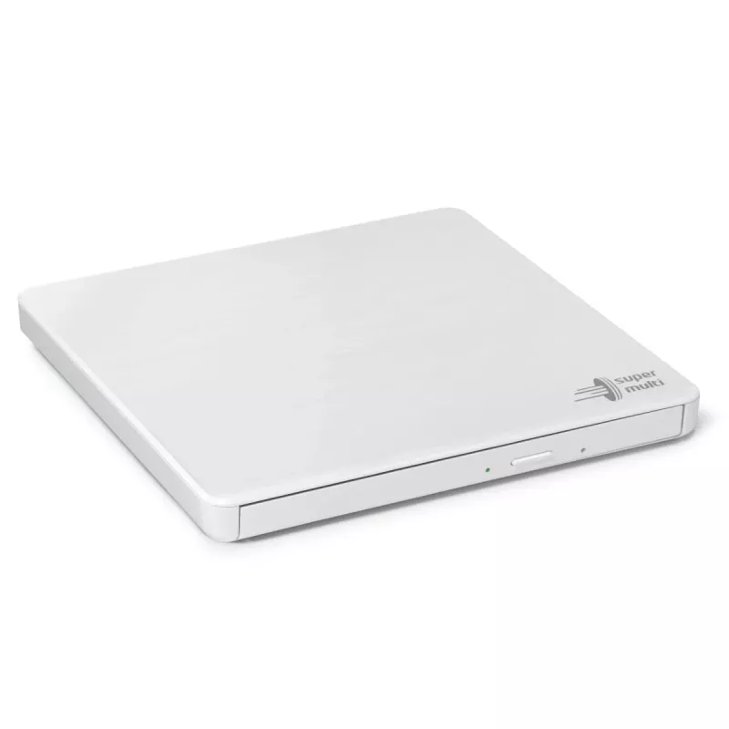 HITACHI-LG DATA STORAGE Unidad de DVD portátil ultrafina - Gp60nw60 - USB 2.0 - Blanco
