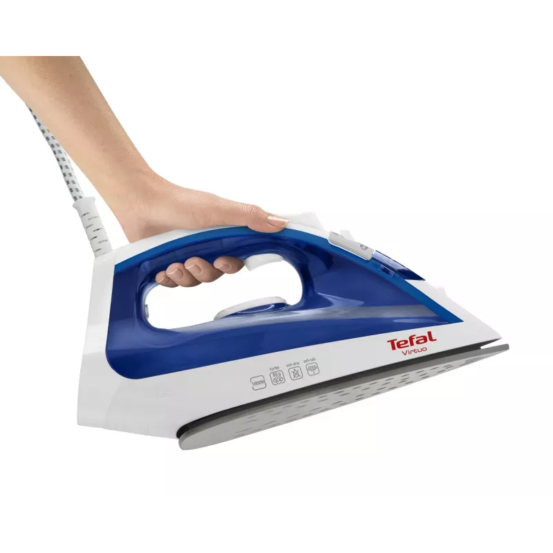 Tefal Virtuo FV1711E0 plancha de vapor, 1800 W, azul/blanco