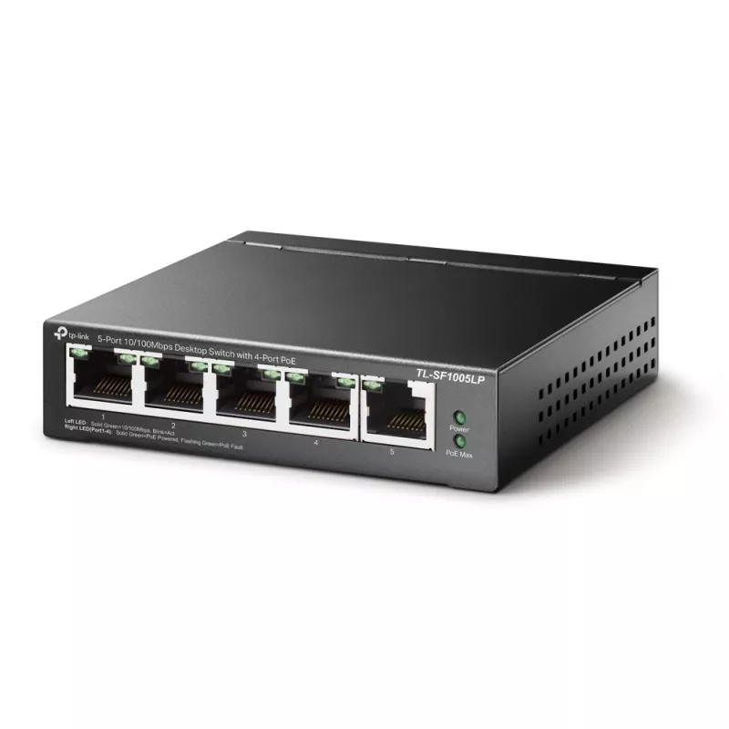 Switch no gestionado TP-Link TL-SF1005LP 5 puertos 10/100Mbps con 4 puertos PoE
