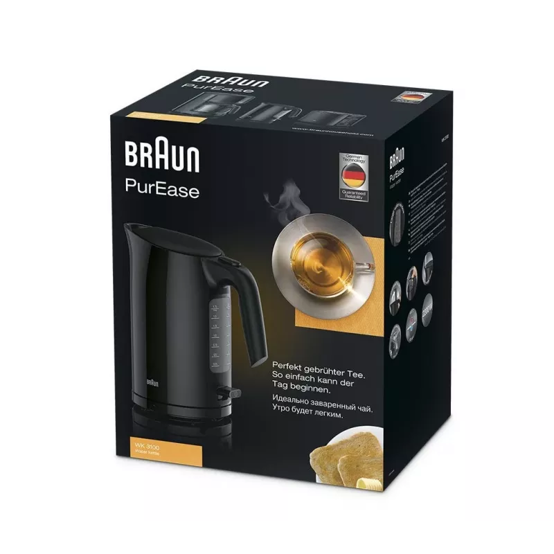 Hervidor Braun PurEase WK 3100 BK 1,7 l 2200 W negro