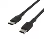 Cable USB-C a USB-C BELKIN, trenzado, 1 m, negro