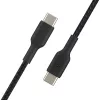 Cable USB-C a USB-C BELKIN, trenzado, 1 m, negro