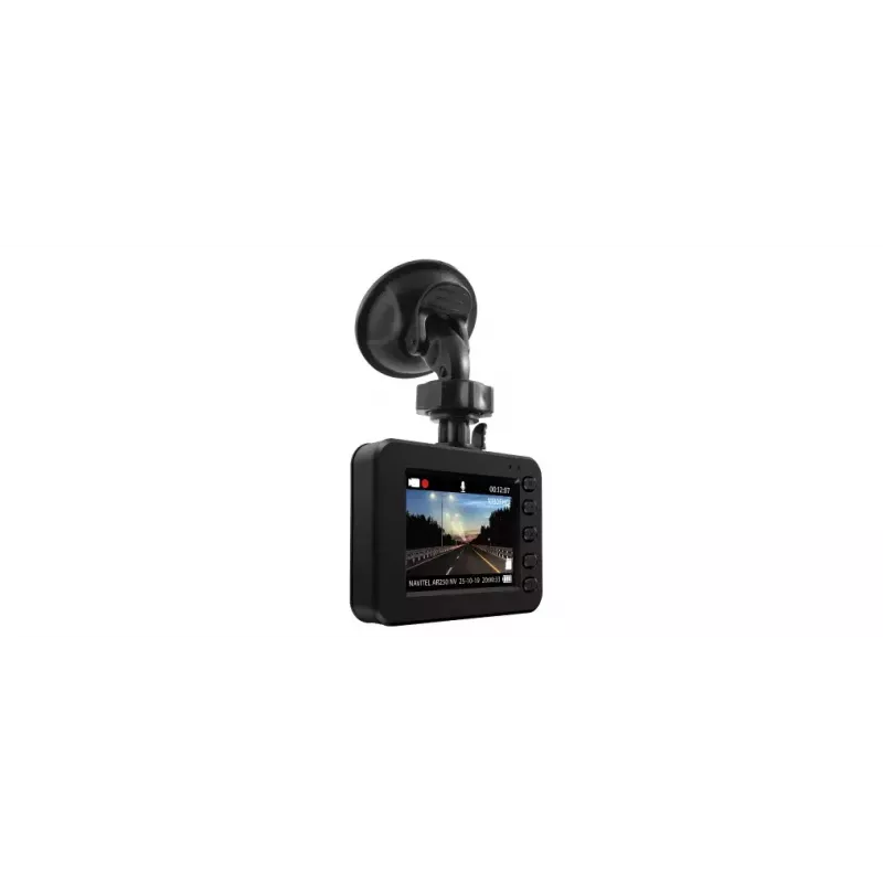 Videocámara para coche Navitel AR250 NV — 1 cámara 1920x1080, ángulo de visión 140°, pantalla integrada, MicroSD, alimentación por batería y mechero
