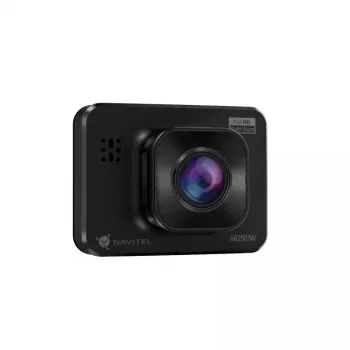 Videocámara para coche Navitel AR250 NV — 1 cámara 1920x1080, ángulo de visión 140°, pantalla integrada, MicroSD, alimentación por batería y mechero