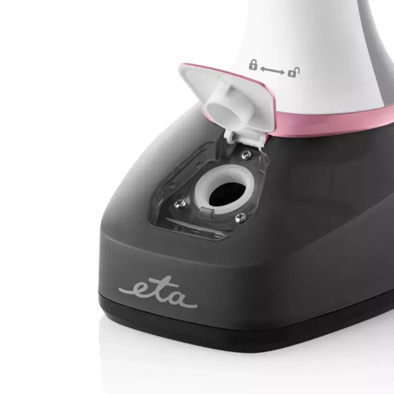 ETA Stephany ETA227090000 vaporizador de ropa de mano, 1400 W, 0,38 l, 25 g/min, blanco/negro