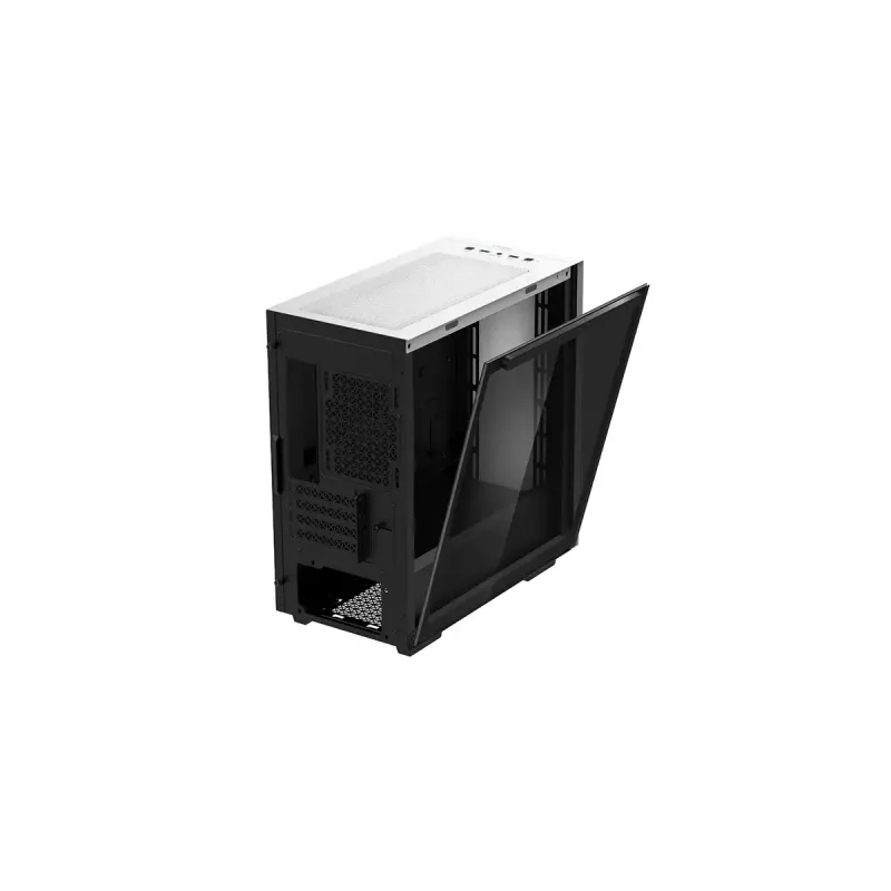 DeepCool MACUBE 110 WH caja de PC Midi Tower, mATX, cristal templado, disipador de CPU de 165 mm, 2 x 3,5" + 2 x 2,5" bahías, blanco