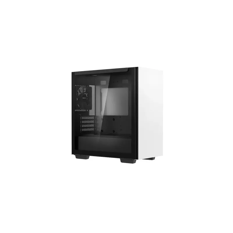 DeepCool MACUBE 110 WH caja de PC Midi Tower, mATX, cristal templado, disipador de CPU de 165 mm, 2 x 3,5" + 2 x 2,5" bahías, blanco