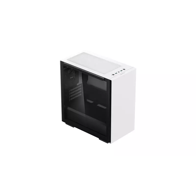 DeepCool MACUBE 110 WH caja de PC Midi Tower, mATX, cristal templado, disipador de CPU de 165 mm, 2 x 3,5" + 2 x 2,5" bahías, blanco