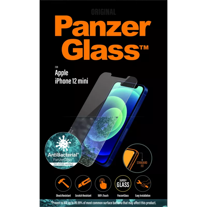 Protector de pantalla PanzerGlass Apple iPhone 12 Mini Standard Fit