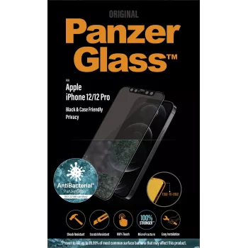PanzerGlass ® Protector de pantalla de privacidad iPhone 12 | 12 Pro | Edge-to-Edge