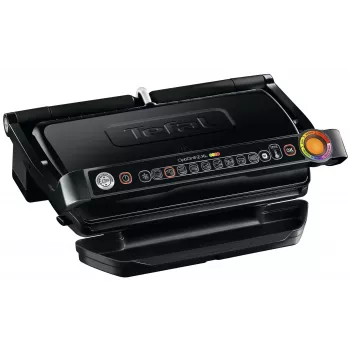 Parrilla de contacto Tefal GC7228 — parrilla de contacto, superficie de parrilla de 800 cm², termostato regulable, acero inoxidable negro