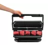 Parrilla de contacto Tefal GC7228 — parrilla de contacto, superficie de parrilla de 800 cm², termostato regulable, acero inoxidable negro