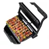 Parrilla de contacto Tefal GC7228 — parrilla de contacto, superficie de parrilla de 800 cm², termostato regulable, acero inoxidable negro