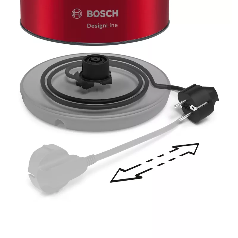 Hervidor Bosch TWK3P424 1,7 L 2400 W gris, rojo