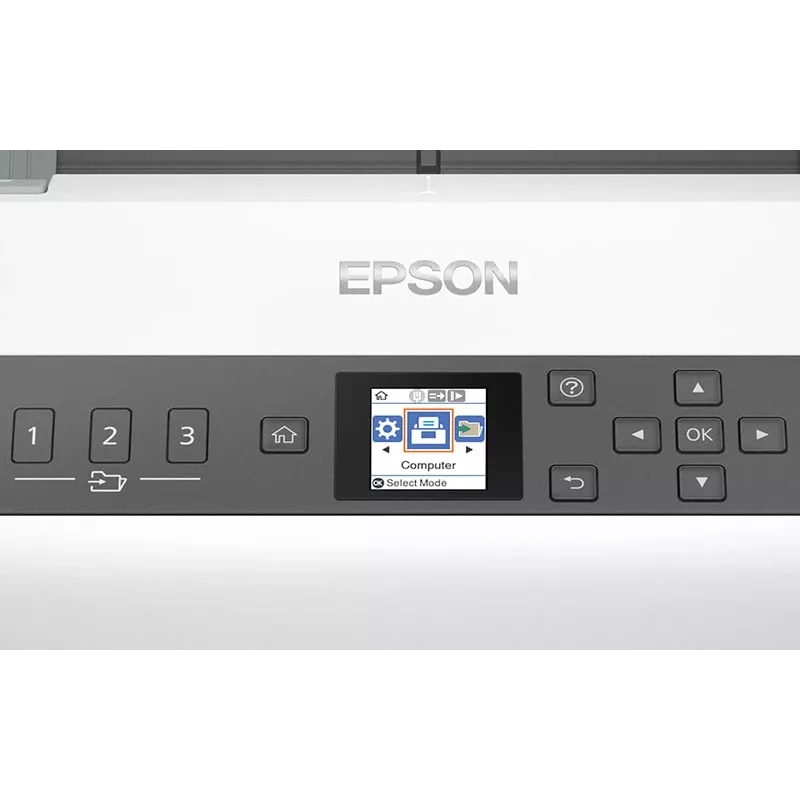 Escáner de alimentación Epson DS-730N 600 x 600 DPI A4 negro, gris