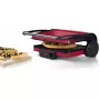Parrilla de contacto Bosch TCG4104 — 2000 W, rectangular, termostato regulable, superficie de parrilla 328×238 mm, rojo