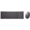 Teclado y ratón inalámbricos Dell KM7120W Bluetooth gris titanio teclado compacto ratón ergonómico