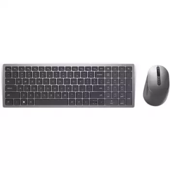 Teclado y ratón inalámbricos Dell KM7120W Bluetooth gris titanio teclado compacto ratón ergonómico