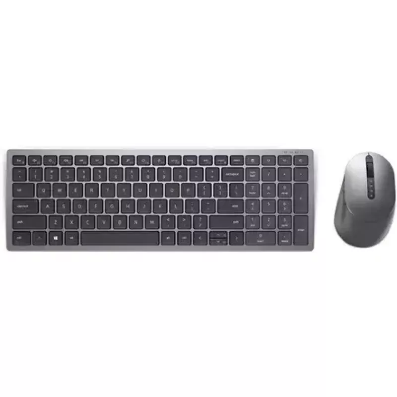Teclado y ratón inalámbricos Dell KM7120W Bluetooth gris titanio teclado compacto ratón ergonómico