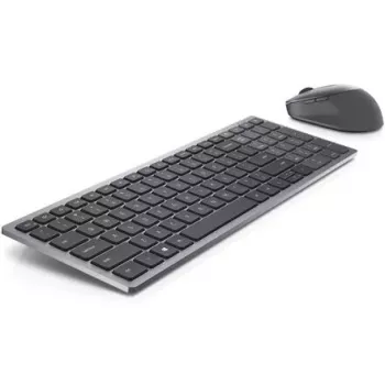 Teclado y ratón inalámbricos Dell KM7120W Bluetooth gris titanio teclado compacto ratón ergonómico
