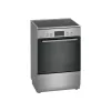 Cocina independiente Bosch Serie 4 HKR39A250U, placa vitrocerámica 4 zonas, horno 66 L, acero inoxidable, 600 mm
