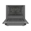 Cocina independiente Bosch Serie 4 HKR39A250U, placa vitrocerámica 4 zonas, horno 66 L, acero inoxidable, 600 mm