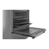 Cocina independiente Bosch Serie 4 HKR39A250U, placa vitrocerámica 4 zonas, horno 66 L, acero inoxidable, 600 mm
