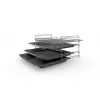 Cocina independiente Bosch Serie 4 HKR39A250U, placa vitrocerámica 4 zonas, horno 66 L, acero inoxidable, 600 mm