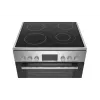 Cocina independiente Bosch Serie 4 HKR39A250U, placa vitrocerámica 4 zonas, horno 66 L, acero inoxidable, 600 mm