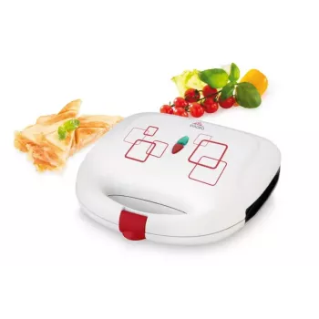 Sandwichera ETA ETA415390000, 700 W, 2 sándwiches, blanca, 245×240×90 mm