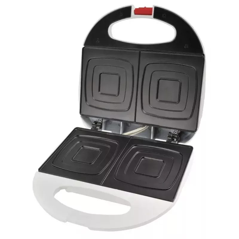 ETA Kvadro ETA415390000 sandwichera, 700 W, para 2 sándwiches, antiadherente, blanca